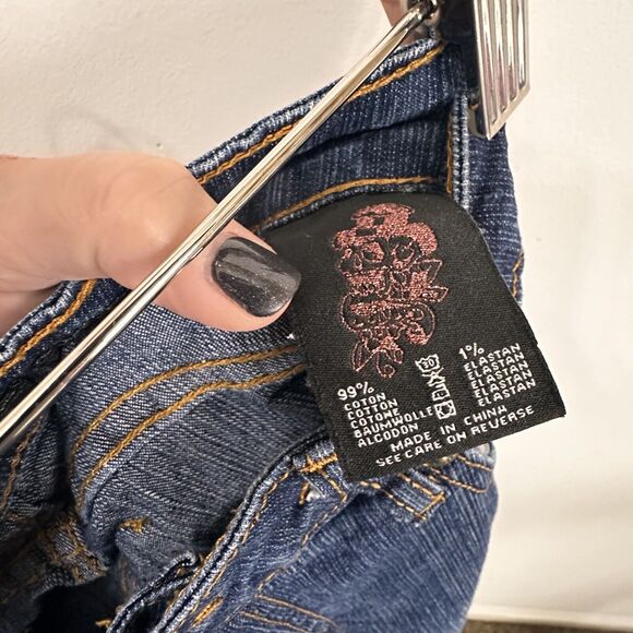 Ed Hardy X Christian Audigier Capri Jeans Love Kills Slowly Vintage 11 30x21 - Picture 11 of 11